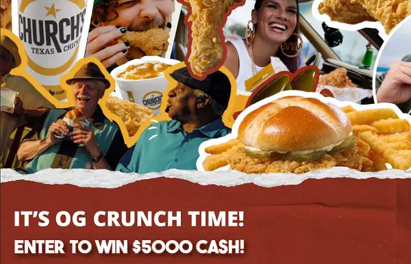 Church’s Texas Chicken OG Crunch Challenge: Win $5000 Cash!