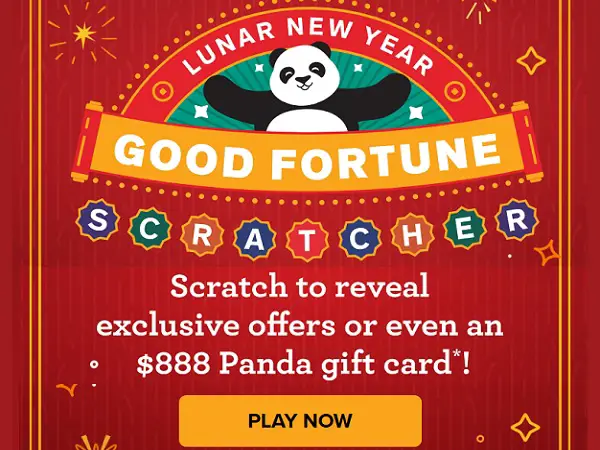 Panda Express Lunar New Year 2025 Instant Win Game – Scratch, Reveal & Win!