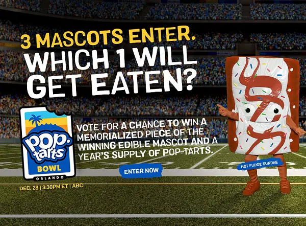 Pop-Tarts Bowl Sweepstakes: Win Year Supply of Pop-Tarts!