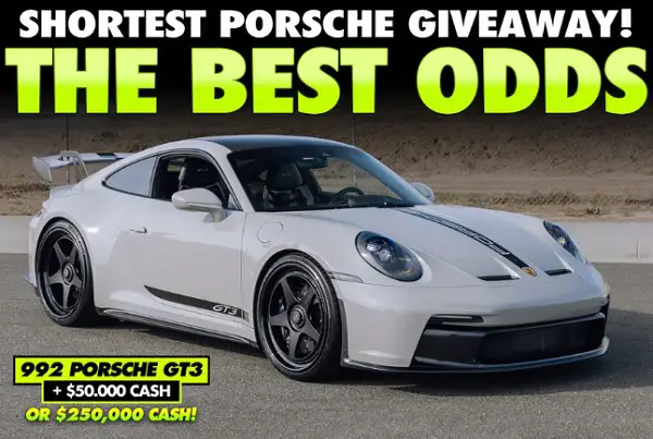 Tuner Cult Giveaway: Win 2022 Porsche GT3 + $50,000 cash!