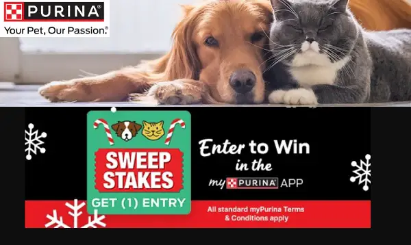 Purina Perks Holiday Giveaway: Win Pet Supply for Dogs or Cats (10 Winners)