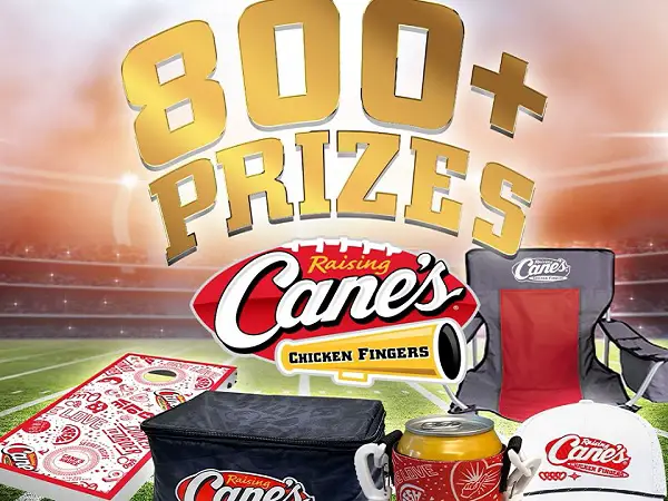 Raising Cane’s Chicken Fingers Football Giveaway – Win Exclusive Game Day Prizes! (850 Winners)