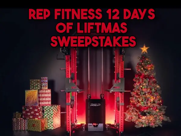 REP Fitness 12 Days of Liftmas Sweepstakes: Win $3,500 for a Home Gym and More! (Daily Prizes)