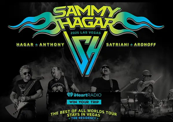 Sammy Hagar Concert Trip Giveaway: Win a Trip to Las Vegas & Free Tickets