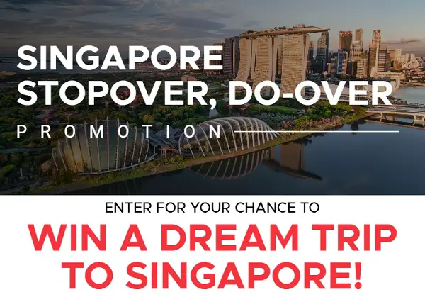 Singapore Stop Over, Do Over Sweepstakes: Win a Free Trip to Singapore!