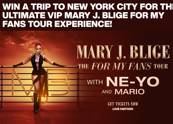 SiriusXM Mary J. Blige For My Fans Tour 2025 Giveaway