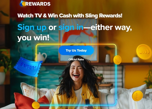 Sling TV Watch and Win Giveaway: Win Up to $10,000 In Cash, or a Free Month of Sling TV!