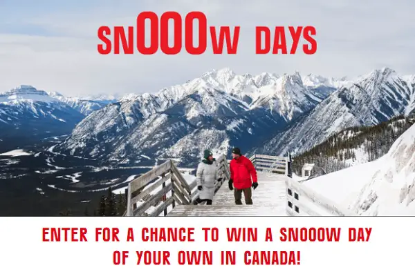 Win a Snow Day of Your Own in Canada! (50 Winners)