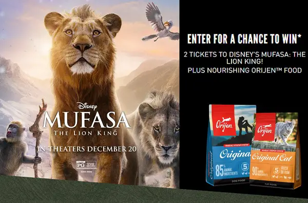 Mufasa: The Lion King Movie Giveaway: Win Tickets in Fandango Promotional Codes