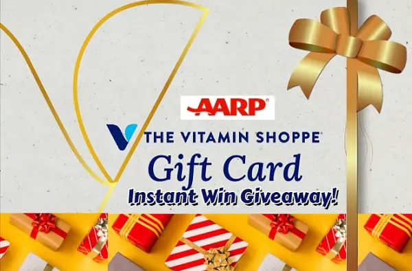 AARP Rewards Instant Win $10 The Vitamin Shoppe Gift Card Giveaway (125 Winners)