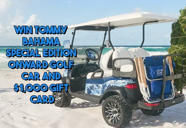 Tommy Bahama x Club Car Sweepstakes – Win a Golf Car + $2,000 Shopping Spree!