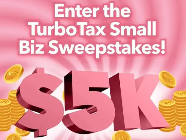 TurboTax Small Business Celebration Sweepstakes: Win $5000 Cash for Free!