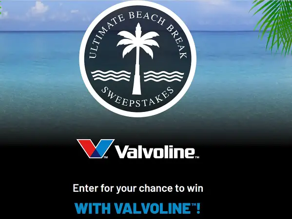 Valvoline at Advance Auto Parts Beach Break Sweepstakes: Win a Dream Trip for Four to St. Thomas!