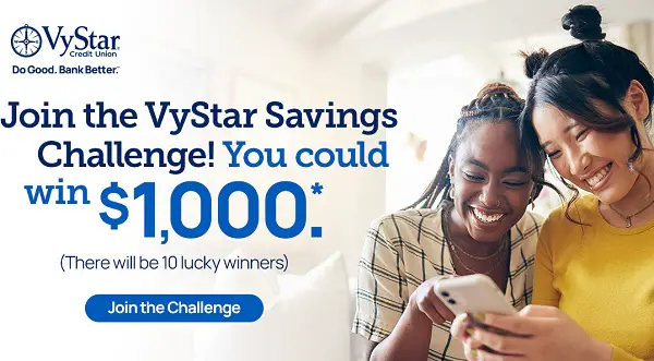 VyStar Credit Union Savings Challenge 2025: Win $1000 Cash!