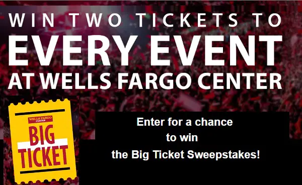 Wells Fargo Center Event Ticket Giveaway