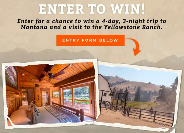 Win a 4-Day, 3-Night Adventure at Yellowstone Ranch!