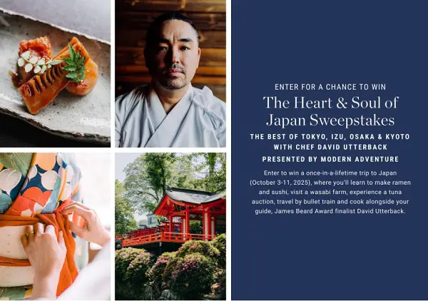 Williams Sonoma Free Japan Trip Giveaway 2025