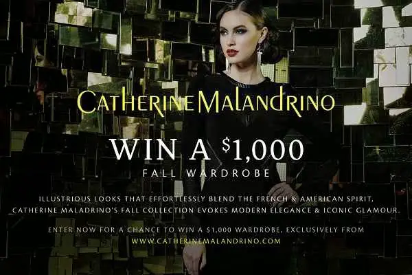 Win $1000 Fall Wardrobe on catherinemalandrino.com