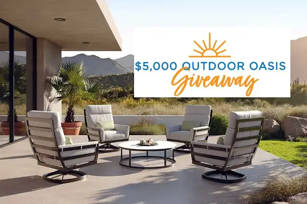 Bassett Outdoor Oasis Sweepstakes 2025: Win $5000 Bassett Gift Card