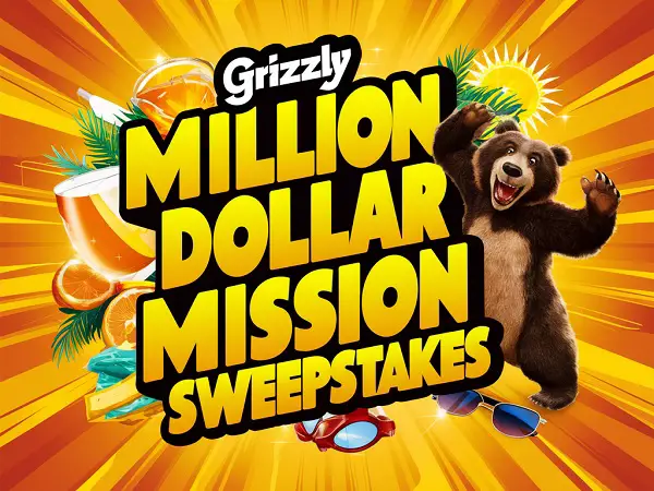 Grizzly Million Dollar Mission Sweepstakes: Win 1 of 380 Prizes!