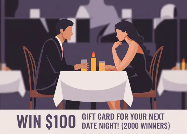 T-Mobile Tuesday Sweepstakes: Win $100 Gift Card for Your Next Date Night! (2000 Winners)