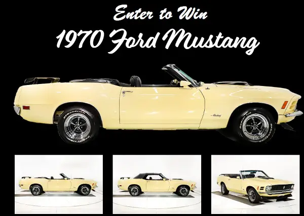 Jewel-Osco Classic Car Giveaway: Win 1970 Ford Mustang Convertible