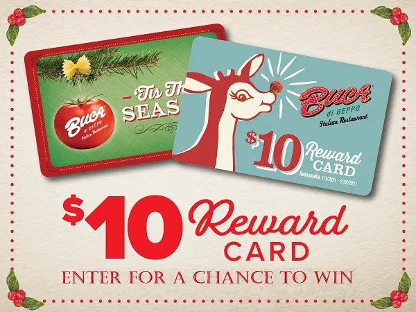 AARP Rewards Buca Di Beppo Game Win A 10 Buca Di Beppo Gift Card   Buca Di Beppo Gift Card Giveaway 