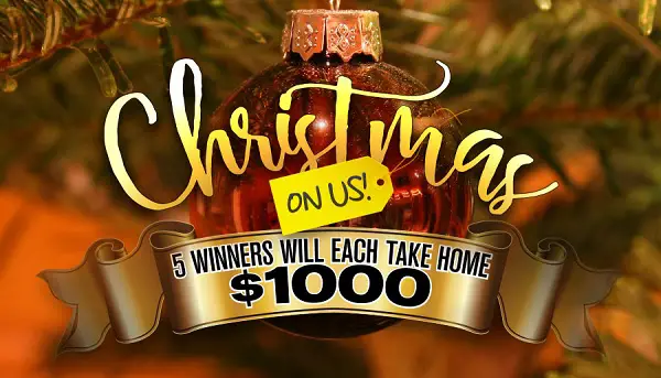 $1000 Christmas Cash Giveaway (5 Winners) | SweepstakesBible