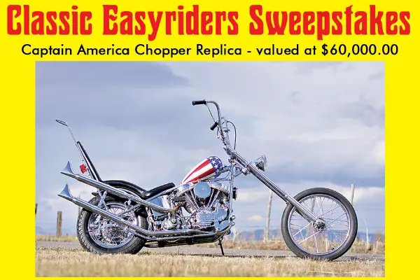 Classic Easyriders Motorcycle Giveaway Win A Captain America Chopper Replica Sweepstakesbible 4353