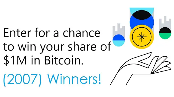 coinbase bitcoin giveaway winners