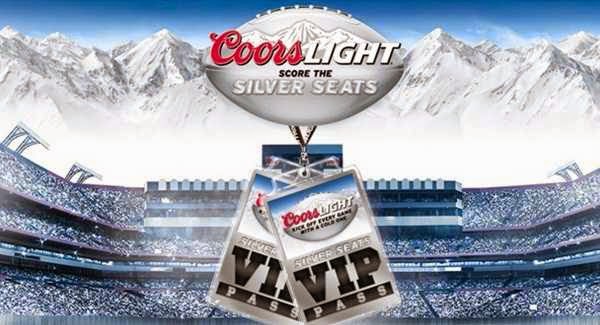 Coors Light Silver Seats Football 2014 Sweeps - Coorslight Kickoff 0