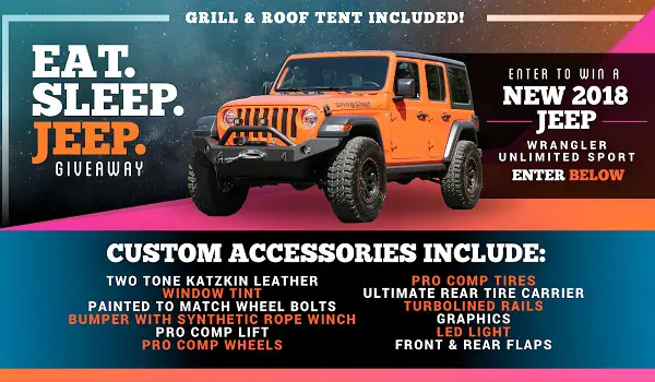 Dave Smith Motors EAT. SLEEP. JEEP. Giveaway | SweepstakesBible