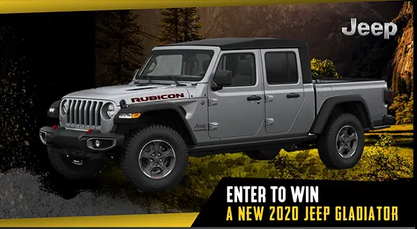 Davesmith.com Great Jeep Gladiator Giveaway | SweepstakesBible