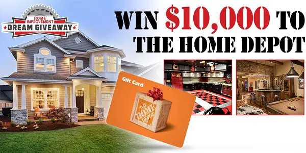 Home Improvement Dream Giveaway 2019: Win $10,000 Cash  