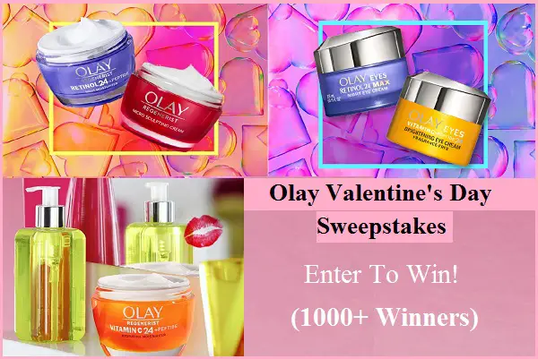 Valentine S Day Giveaway Win Free Olay Products Prize Pack 1000   Free Olay Products Giveaway 