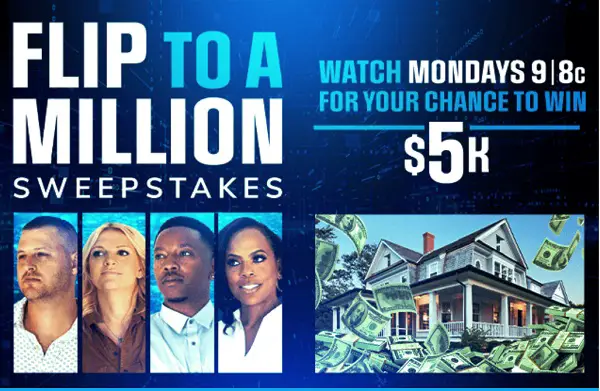 HGTV Flip To Million Sweepstakes: Win A $5,000 Cash Prize (3 Winners