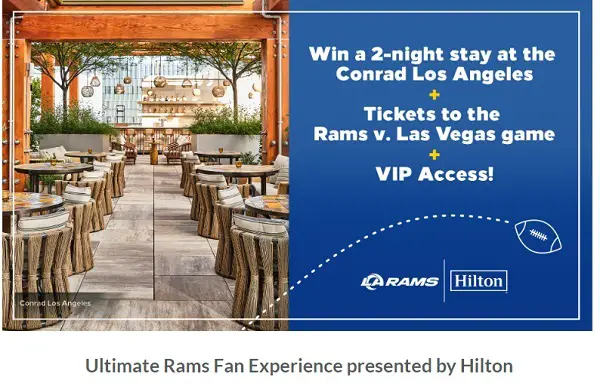 Win LA RAMS tickets to HOME GAME #1