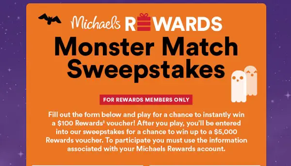 michaels-rewards-monster-match-sweepstakes-win-10-000-vouchers