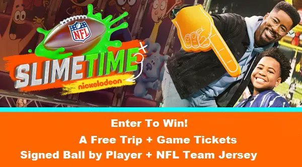 NickALive!: Nickelodeon Launches NFL Slimetime Sweepstakes