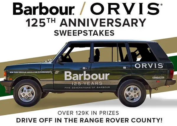 orvis range rover giveaway