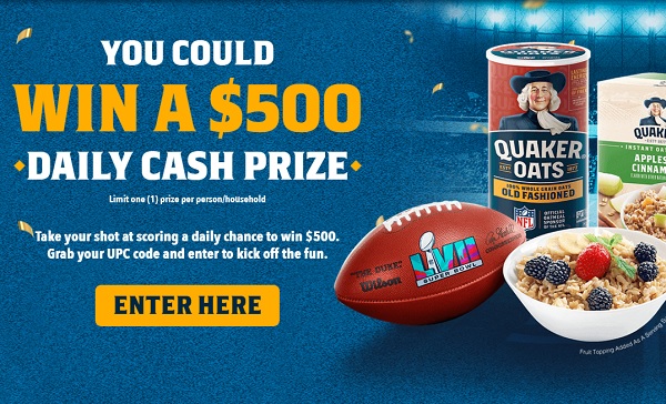 Quaker Super Bowl LVIII Ticket Sweepstakes