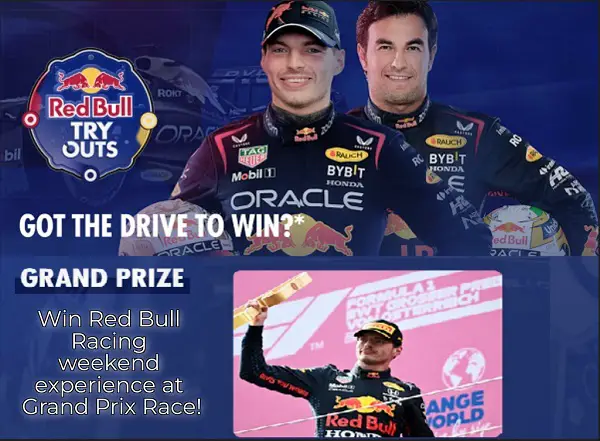 Red Bull Racing can  Red Bull Tryouts game