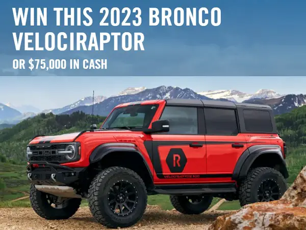 Win a 2023 Ford Bronco