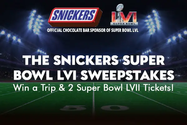 SNICKERS - Love cheering for your favorite team on game day? You could win  2016 NFL Season Tickets or thousands of other instant win prizes from Xbox!  No purchase nec. To play